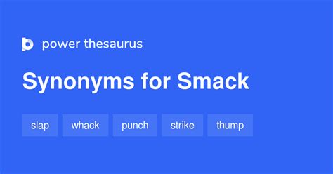 synonyms for smack